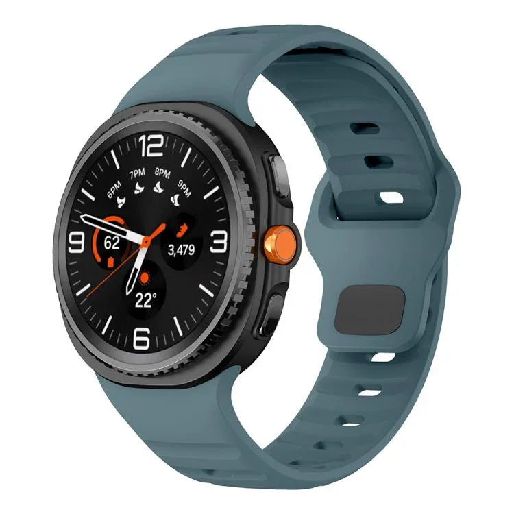 Dây đồng hồ silicone khóa ngược họa tiết sóng, Dành cho Samsung Galaxy Watch8 / Watch8 Classic