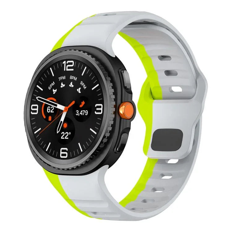 Dây đồng hồ silicone khóa ngược họa tiết sóng, Dành cho Samsung Galaxy Watch8 / Watch8 Classic