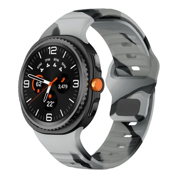 Dây đồng hồ silicone khóa ngược họa tiết sóng, Dành cho Samsung Galaxy Watch8 / Watch8 Classic