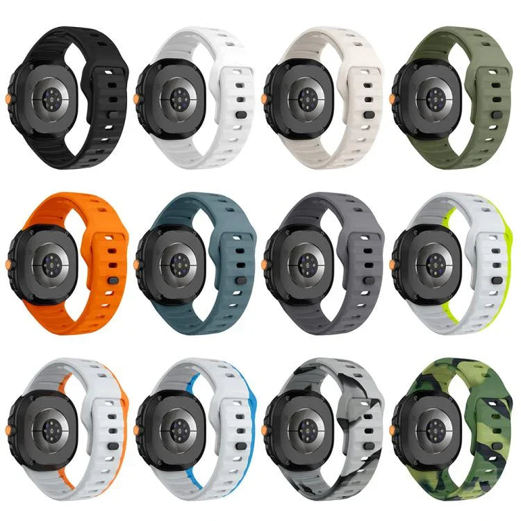 Dây đồng hồ silicone khóa ngược họa tiết sóng, Dành cho Samsung Galaxy Watch8 / Watch8 Classic