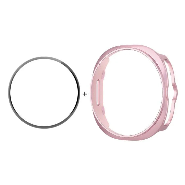 Ốp đồng hồ ENKAY Hat-Prince 2 trong 1 màu trơn PC với phim mềm PMMA bảo vệ toàn diện, Dành cho Samsung Galaxy Watch8 Classic 46mm