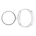 Ốp đồng hồ ENKAY Hat-Prince 2 trong 1 màu trơn PC với phim mềm PMMA bảo vệ toàn diện, Dành cho Samsung Galaxy Watch8 Classic 46mm