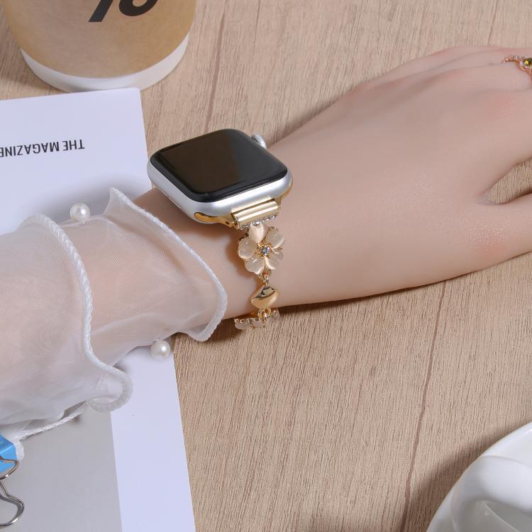 Dây đồng hồ hợp kim chuỗi cỏ bốn lá, Dành cho Apple Watch 46mm / 49mm / 45mm / 44mm, Dành cho Apple Watch 42mm / 41mm / 40mm / 38mm