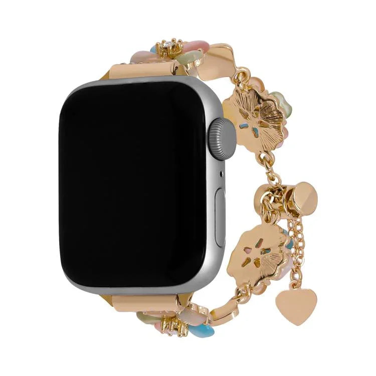 Dây đồng hồ hợp kim chuỗi cỏ bốn lá, Dành cho Apple Watch 46mm / 49mm / 45mm / 44mm, Dành cho Apple Watch 42mm / 41mm / 40mm / 38mm
