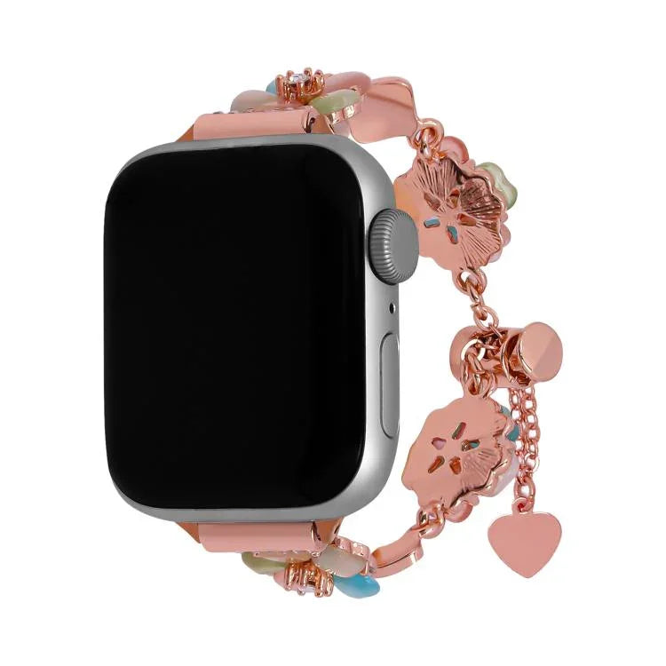 Dây đồng hồ hợp kim chuỗi cỏ bốn lá, Dành cho Apple Watch 46mm / 49mm / 45mm / 44mm, Dành cho Apple Watch 42mm / 41mm / 40mm / 38mm