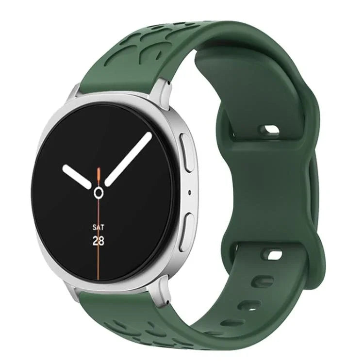 Dây Đeo Đồng Hồ Silicone Khóa Bướm Báo Lõm, Cho Samsung Galaxy Watch8 / Watch8 Classic