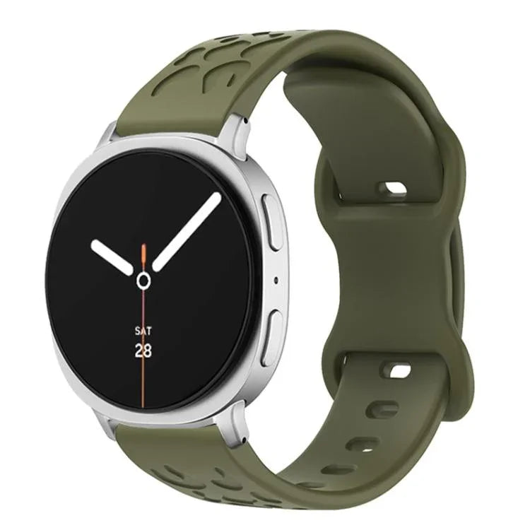 Dây Đeo Đồng Hồ Silicone Khóa Bướm Báo Lõm, Cho Samsung Galaxy Watch8 / Watch8 Classic