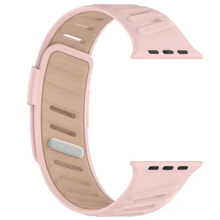 Dây đồng hồ silicone hai màu thoáng khí khóa chéo, Dành cho Apple Watch 46mm / 49mm / 45mm / 44mm