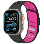 Dây đồng hồ silicone hai màu thoáng khí khóa chéo, Dành cho Apple Watch 46mm / 49mm / 45mm / 44mm