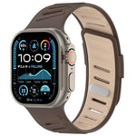 Dây đồng hồ silicone hai màu thoáng khí khóa chéo, Dành cho Apple Watch 46mm / 49mm / 45mm / 44mm
