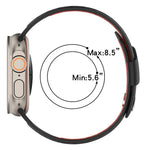 Dây đồng hồ silicone hai màu thoáng khí khóa chéo, Dành cho Apple Watch 46mm / 49mm / 45mm / 44mm