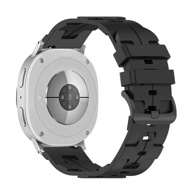 Dây Đeo Đồng Hồ Silicone Đuôi Tròn Khóa Đen, Cho Samsung Galaxy Watch8 / Watch8 Classic
