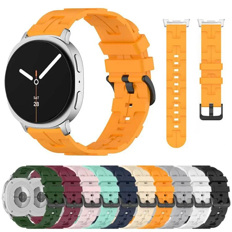 Dây Đeo Đồng Hồ Silicone Đuôi Tròn Khóa Đen, Cho Samsung Galaxy Watch8 / Watch8 Classic