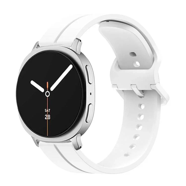 Dây Đeo Đồng Hồ Silicone Rãnh Khóa Màu Sắc, Cho Samsung Galaxy Watch8 / Watch8 Classic