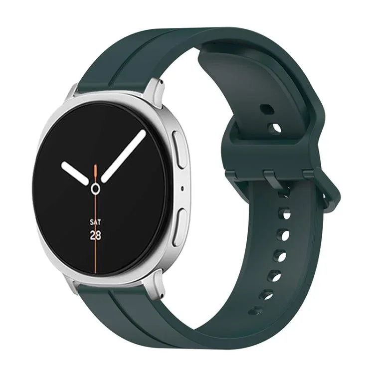 Dây Đeo Đồng Hồ Silicone Rãnh Khóa Màu Sắc, Cho Samsung Galaxy Watch8 / Watch8 Classic
