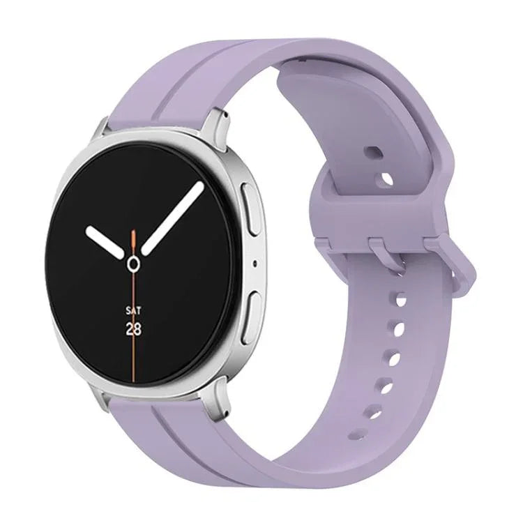 Dây Đeo Đồng Hồ Silicone Rãnh Khóa Màu Sắc, Cho Samsung Galaxy Watch8 / Watch8 Classic