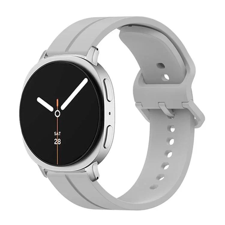 Dây Đeo Đồng Hồ Silicone Rãnh Khóa Màu Sắc, Cho Samsung Galaxy Watch8 / Watch8 Classic