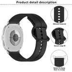 Dây Đeo Đồng Hồ Silicone Rãnh Khóa Màu Sắc, Cho Samsung Galaxy Watch8 / Watch8 Classic