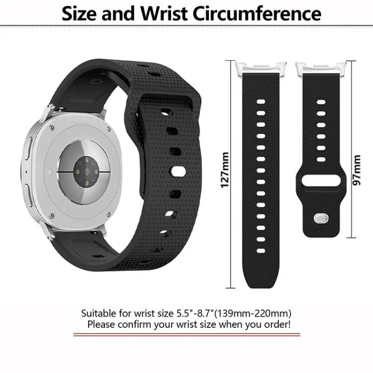 Dây Đeo Đồng Hồ Silicone Khóa Đinh Chấm Tròn, Cho Samsung Galaxy Watch8 / Watch8 Classic