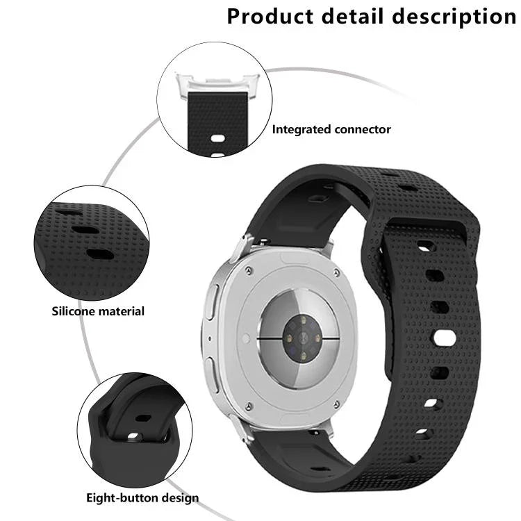 Dây Đeo Đồng Hồ Silicone Khóa Đinh Chấm Tròn, Cho Samsung Galaxy Watch8 / Watch8 Classic