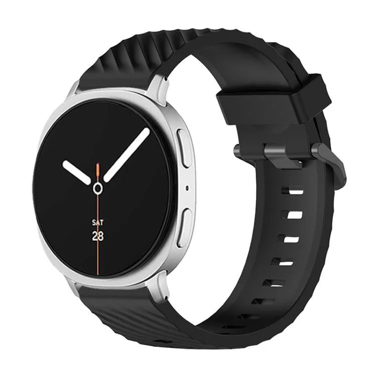 Dây Đeo Đồng Hồ Silicone Khóa Đen Màu Vân Thông, Cho Samsung Galaxy Watch8 / Watch8 Classic