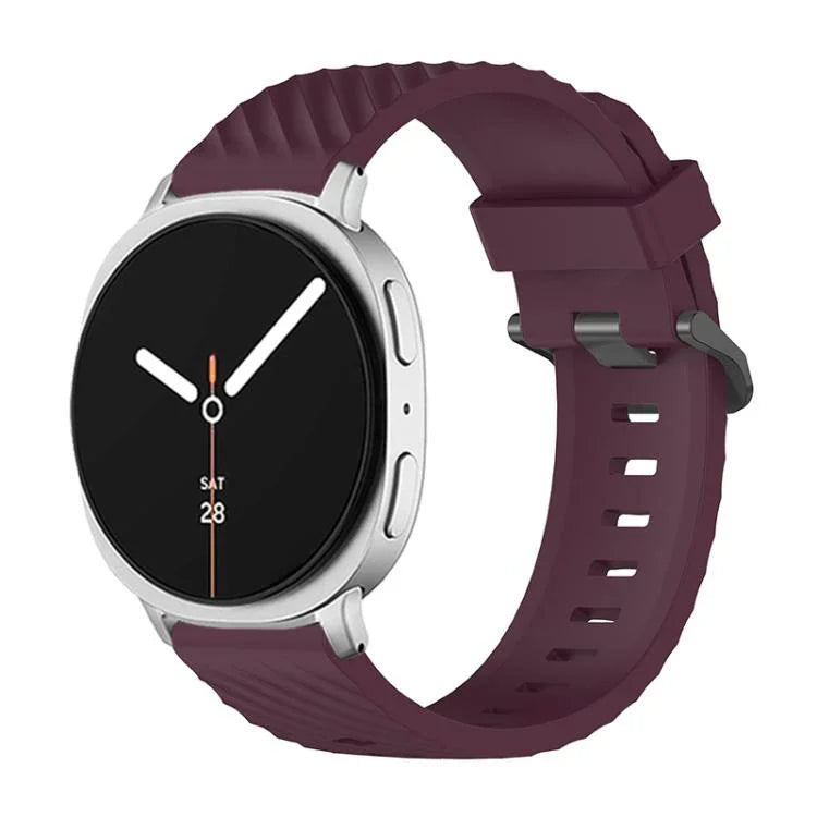 Dây Đeo Đồng Hồ Silicone Khóa Đen Màu Vân Thông, Cho Samsung Galaxy Watch8 / Watch8 Classic