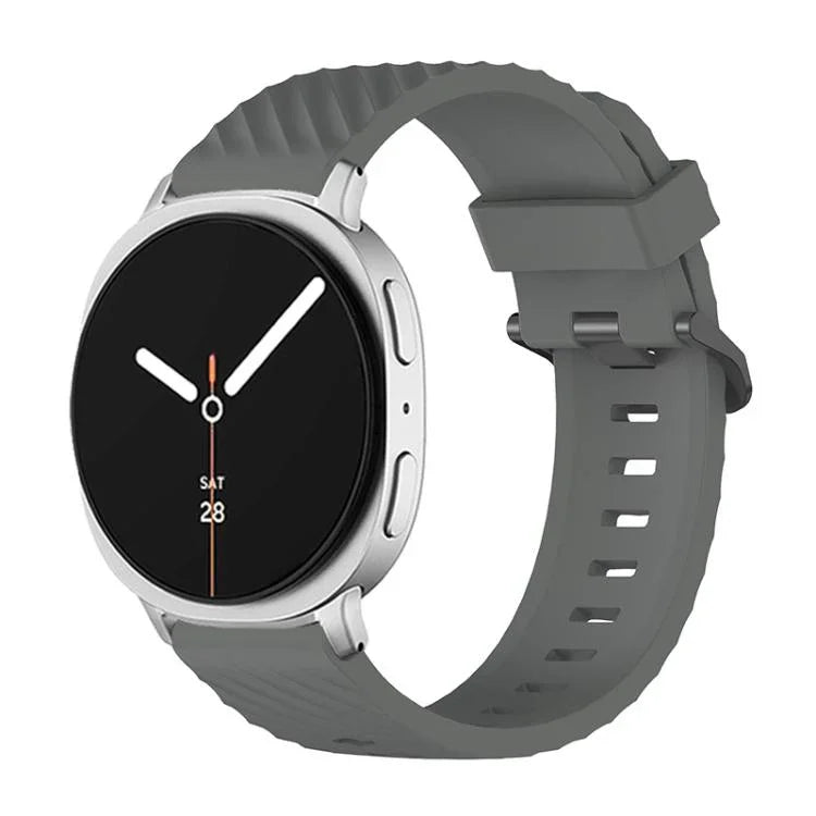 Dây Đeo Đồng Hồ Silicone Khóa Đen Màu Vân Thông, Cho Samsung Galaxy Watch8 / Watch8 Classic