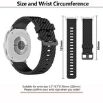 Dây Đeo Đồng Hồ Silicone Khóa Đen Màu Vân Thông, Cho Samsung Galaxy Watch8 / Watch8 Classic