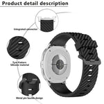 Dây Đeo Đồng Hồ Silicone Khóa Đen Màu Vân Thông, Cho Samsung Galaxy Watch8 / Watch8 Classic