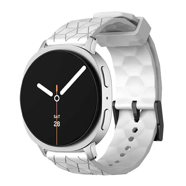 Dây Đeo Đồng Hồ Silicone Màu Đơn Vân Bóng Đá, Cho Samsung Galaxy Watch8 / Watch8 Classic