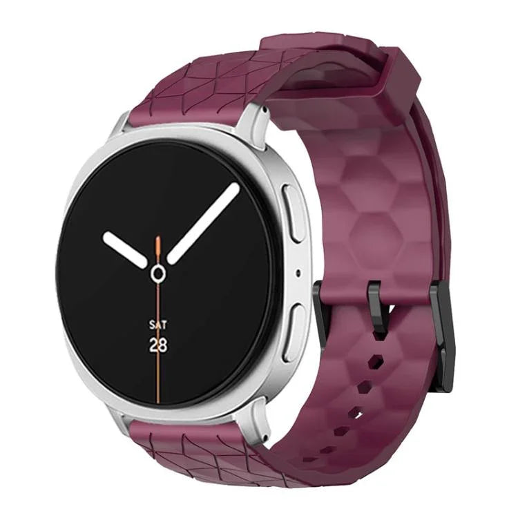 Dây Đeo Đồng Hồ Silicone Màu Đơn Vân Bóng Đá, Cho Samsung Galaxy Watch8 / Watch8 Classic