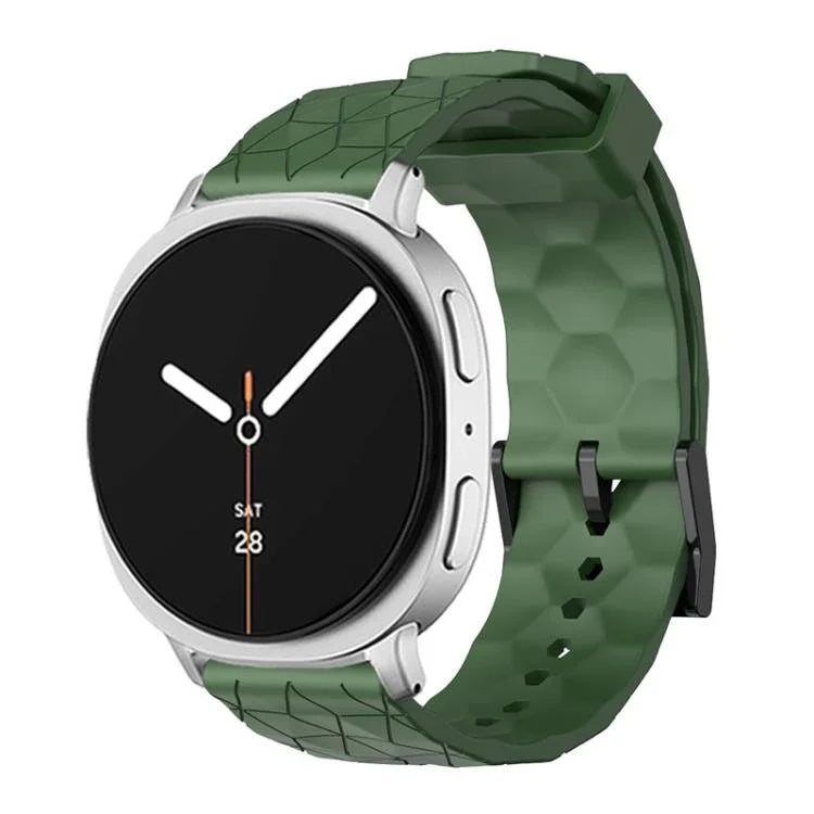 Dây Đeo Đồng Hồ Silicone Màu Đơn Vân Bóng Đá, Cho Samsung Galaxy Watch8 / Watch8 Classic