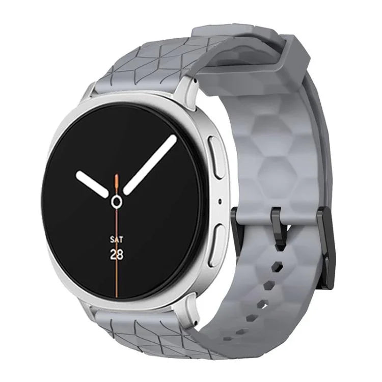 Dây Đeo Đồng Hồ Silicone Màu Đơn Vân Bóng Đá, Cho Samsung Galaxy Watch8 / Watch8 Classic