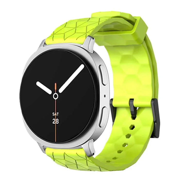 Dây Đeo Đồng Hồ Silicone Màu Đơn Vân Bóng Đá, Cho Samsung Galaxy Watch8 / Watch8 Classic
