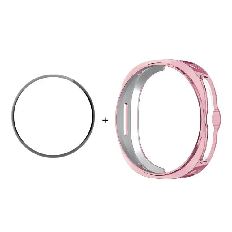 Ốp Mềm TPU Mạ Điện 2 trong 1 ENKAY Hat-Prince Kèm Miếng Dán Mềm PMMA Bao Phủ Toàn Diện, Cho Samsung Galaxy Watch8 Classic 46mm