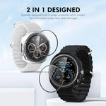 Ốp Mềm TPU Mạ Điện 2 trong 1 ENKAY Hat-Prince Kèm Miếng Dán Mềm PMMA Bao Phủ Toàn Diện, Cho Samsung Galaxy Watch8 Classic 46mm