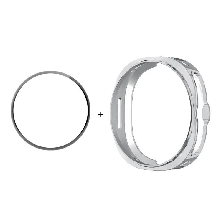 Ốp Mềm TPU Mạ Điện 2 trong 1 ENKAY Hat-Prince Kèm Miếng Dán Mềm PMMA Bao Phủ Toàn Diện, Cho Samsung Galaxy Watch8 Classic 46mm