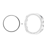 Ốp Đồng Hồ PC Kim Cương ENKAY Hat-Prince Kèm Miếng Dán Mềm PMMA Bao Phủ Toàn Diện, Cho Samsung Galaxy Watch8 44mm, Cho Samsung Galaxy Watch8 40mm