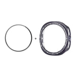 Ốp Đồng Hồ PC Kim Cương ENKAY Hat-Prince Kèm Miếng Dán Mềm PMMA Bao Phủ Toàn Diện, Cho Samsung Galaxy Watch8 44mm, Cho Samsung Galaxy Watch8 40mm
