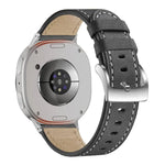 Dây đồng hồ da khóa vuông đuôi tròn, Dành cho Samsung Galaxy Watch8 / Watch8 Classic