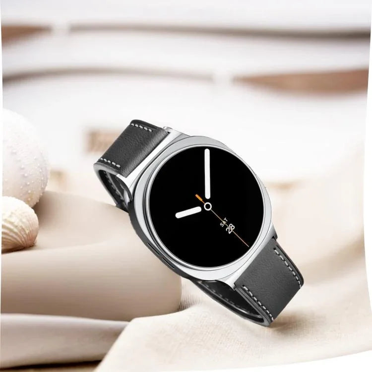 Dây đồng hồ da khóa vuông đuôi tròn, Dành cho Samsung Galaxy Watch8 / Watch8 Classic
