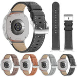 Dây đồng hồ da khóa vuông đuôi tròn, Dành cho Samsung Galaxy Watch8 / Watch8 Classic