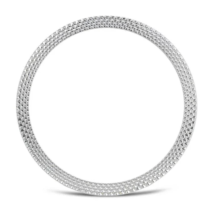 Rhombic Texture Bezel and Wavy Grain Stitched Color Buckle Silicone Watch Band, For Samsung Galaxy Watch8 44mm, For Samsung Galaxy Watch8 40mm