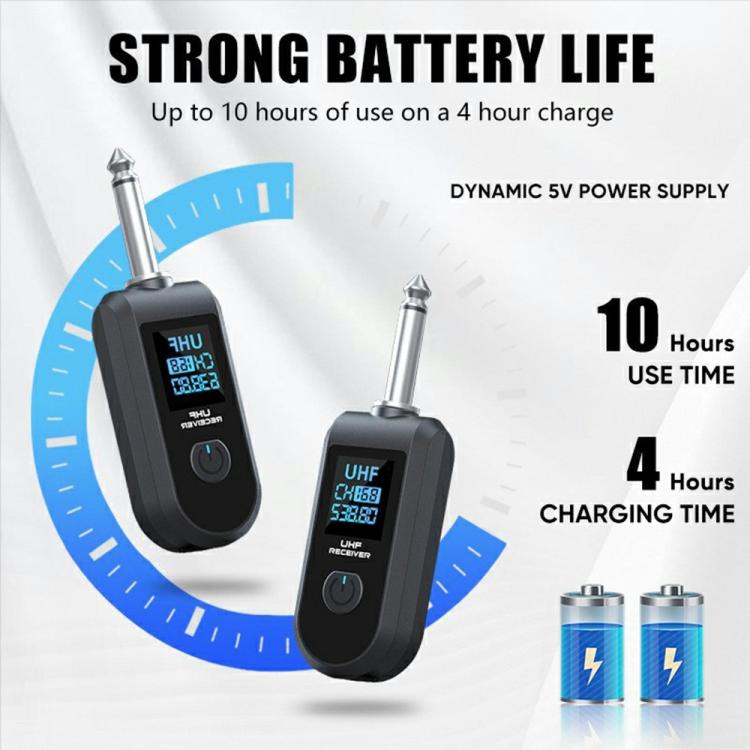 K1 Bộ chuyển đổi micro động cầm tay có dây sang không dây, 1 bộ phát + 1 bộ thu, 1 bộ phát + 1 bộ thu