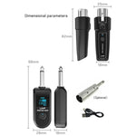 K1 Bộ chuyển đổi micro động cầm tay có dây sang không dây, 1 bộ phát + 1 bộ thu, 1 bộ phát + 1 bộ thu