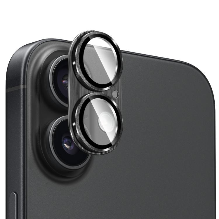 Kính cường lực ENKAY chống phản chiếu bảo vệ ống kính camera hợp kim nhôm xước, dành cho iPhone 17