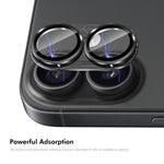 Kính cường lực ENKAY chống phản chiếu bảo vệ ống kính camera hợp kim nhôm xước, dành cho iPhone 17