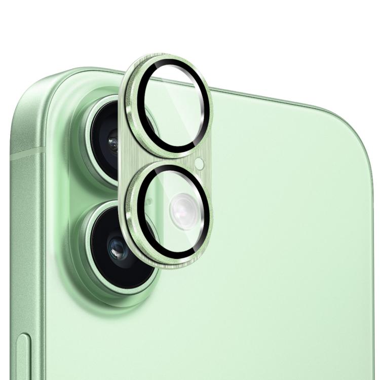 Kính cường lực ENKAY chống phản chiếu bảo vệ ống kính camera hợp kim nhôm xước, dành cho iPhone 17