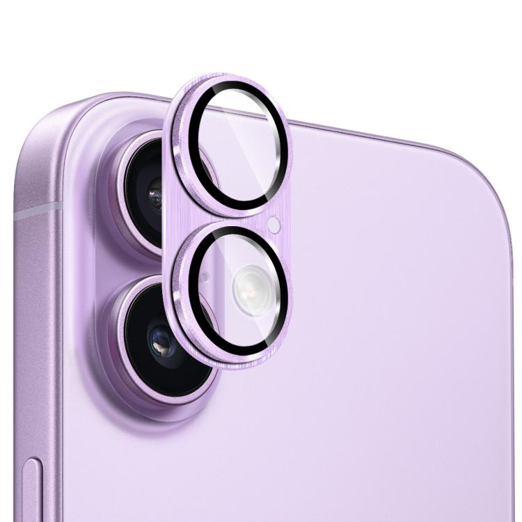 Kính cường lực ENKAY chống phản chiếu bảo vệ ống kính camera hợp kim nhôm xước, dành cho iPhone 17
