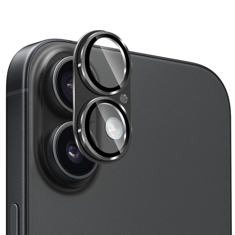 Kính cường lực ENKAY chống phản chiếu bảo vệ ống kính camera hợp kim nhôm mờ, dành cho iPhone 17